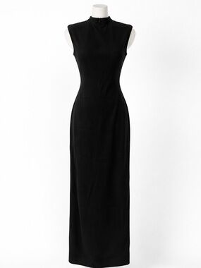 Zara Black Sleeveless Maxi Dress